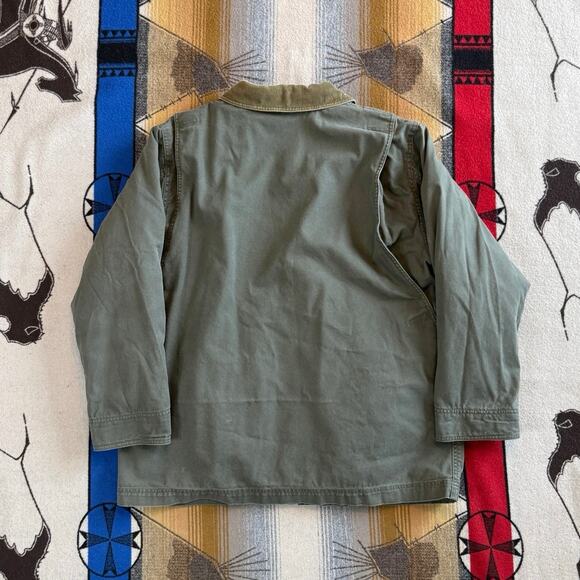 LL Bean Field Coat Womens Size XL Chore Barn Removable Wool Liner Green - Picture 2 of 12